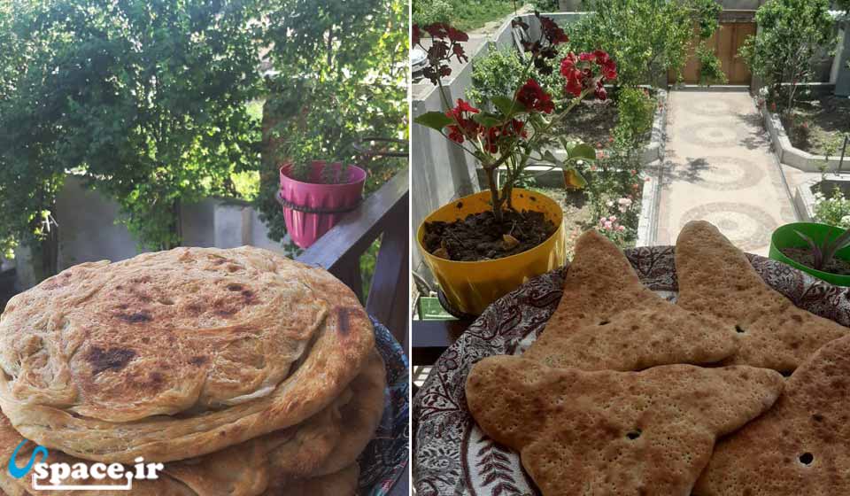 نان های محلی اقامتگاه بوم گردی ماه بانو - گلستان - گالیکش - روستای فارسیان